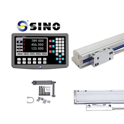 SINO SDS6-3VA Display di lettura digitale DRO a 3 assi per torni, codificatore di scala di vetro lineare, righello di griglia