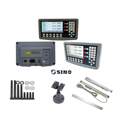 SINO SDS2-3VA 0,5um Risoluzione DRO 3 Asse Digital Readout Meter Segnale RS422 per il mulino di tornitura