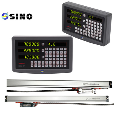 SINO SDS6-3V Grigio Lettura Digitale Kit DRO 3 Assi 1um Vetro Lineare Misuratore Fresatrice