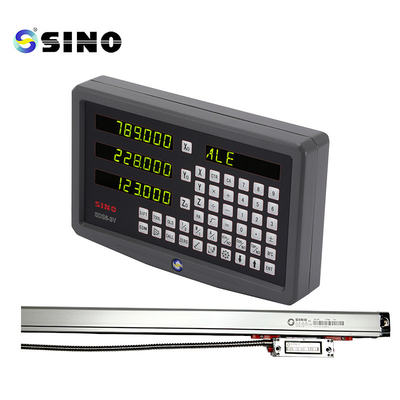 SINO SDS6-3V Grigio Lettura Digitale Kit DRO 3 Assi 1um Vetro Lineare Misuratore Fresatrice