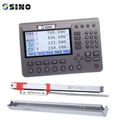 SDS200 DRO SINO Sistema di lettura digitale a 4 assi con kit LCD metallico e codificatore lineare per fresatrici