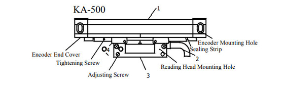 Scale di codificazione lineare SINO KA500mm con codificatore di lettura digitale per la fresatrice a tornio