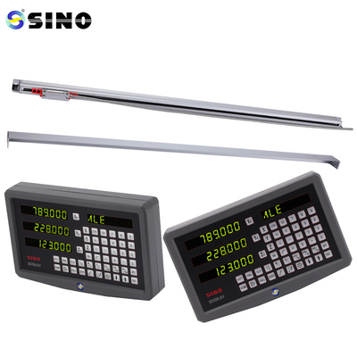 SINO SDS6-3V Vetro lineare Scale Meter Torniera con lettura digitale DRO 3 Asse 1um