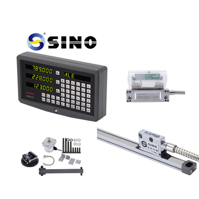 SINO SDS6-3V Vettore di scala lineare in vetro Torniera lettura digitale DRO 3 Asse 1um