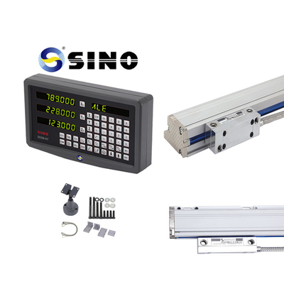 SDS6-3V Display digitale e SINO KA Linear Glass Grating Ruler per assistere nella fresatura e nel funzionamento delle macchine utensili