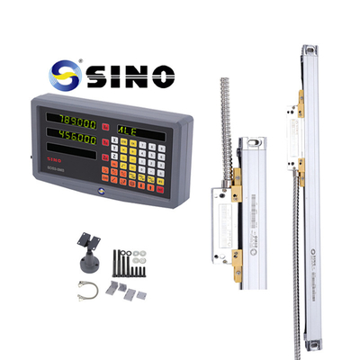 SINO Digital Readout SDS 2-3MS 2 assi LCD metallo completo per fresatrici DRO 0,005mm Risoluzione pratica con codificatore lineare