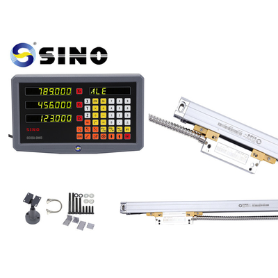 SINO Digital Readout SDS 2-3MS 2 assi LCD metallo completo per fresatrici DRO 0,005mm Risoluzione pratica con codificatore lineare