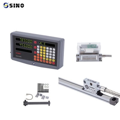 SINO Digital Readout SDS 2-3MS 2 assi LCD metallo completo per fresatrici DRO 0,005mm Risoluzione pratica con codificatore lineare