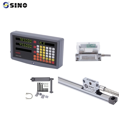 SINO Digital Readout SDS 2-3MS 2 assi LCD metallo completo per fresatrici DRO 0,005mm Risoluzione pratica con codificatore lineare