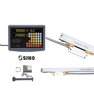 SINO SDS2MS lettura digitale 2 assi angolo ottico codificatore lineare lunghezza 7-102cm per fresatrici