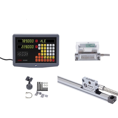 SDS 2MS DRO Kits Scale lineare di vetro per la fresatura del tornio TTL SINO 2 Asse Sistema di strumenti di prova di lettura digitale