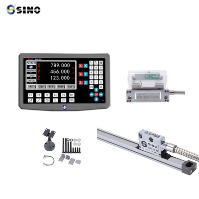 SINO SDS6-3VA Torno di fresatura a 3 assi con lettura digitale SiNO RS422 DRO Encoder ottico a scala lineare