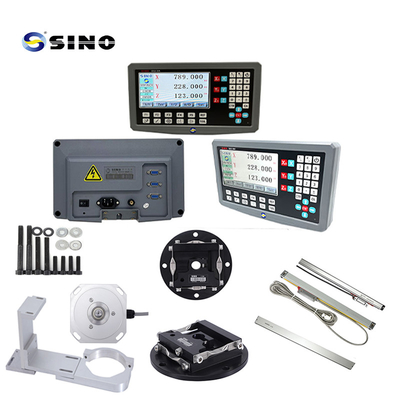 SINO SDS2-3VA 0,5um Risoluzione DRO 3 Asse Digital Readout Meter Segnale RS422 per il mulino di tornitura