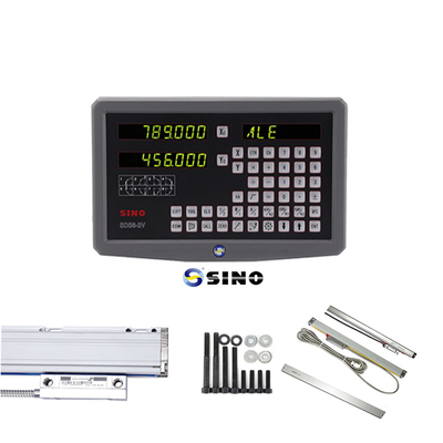 SINO SDS6-2V Digital Readout Metal LED Digital Readout 2 Axis DRO Kits 60Hz per fresatrici