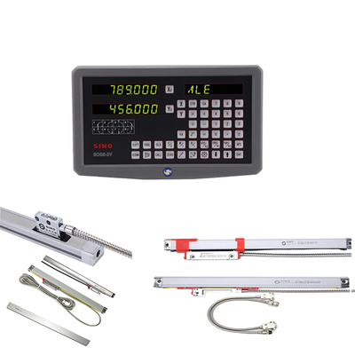2 assi lettura digitale SINO SDS6-2V DRO con kit LED in metallo Due lineari per la fresatura