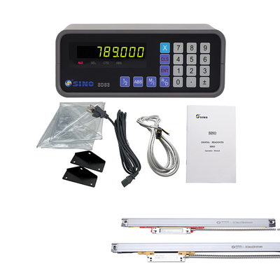 SINO SDS3-1 Sistema di visualizzazione digitale a singolo asse kit scala di codificatore lineare in vetro per la macchina di fresatura del tornio