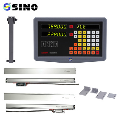 SINO TTL RoHS Visualizzatore Digitale a 2 Assi SDS2MS per Tornio, Sistemi di Misurazione DRO Multifunzionali con Encoder Lineare