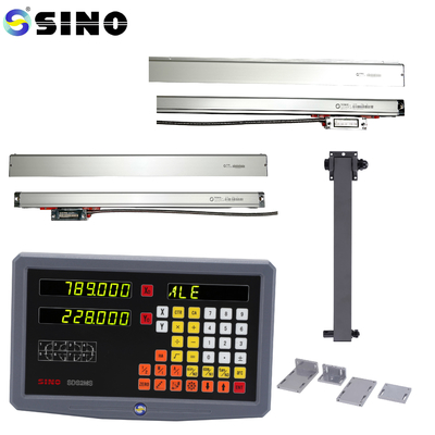 SINO TTL RoHS Visualizzatore Digitale a 2 Assi SDS2MS per Tornio, Sistemi di Misurazione DRO Multifunzionali con Encoder Lineare