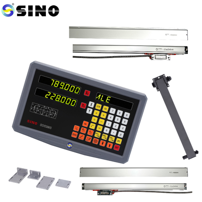 SDS 2MS DRO Kits Scale lineare di vetro per la fresatura del tornio TTL SINO 2 Asse Sistema di strumenti di prova di lettura digitale