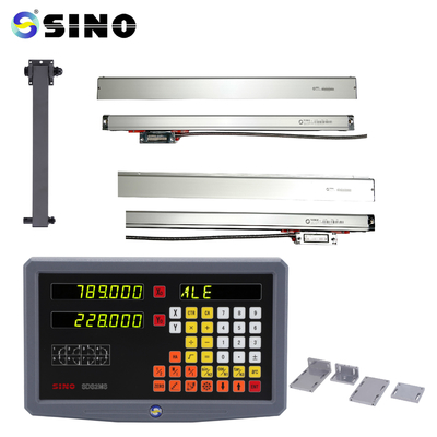 SINO SDS2MS lettura digitale 2 assi angolo ottico codificatore lineare lunghezza 7-102cm per fresatrici