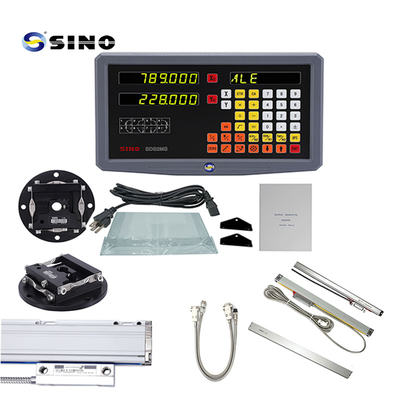 Sistema di lettura digitale del tornio SINO a 2 assi SDS2MS AC 100-240V multifunzionale con scala lineare per macchine per tornio e fresatura