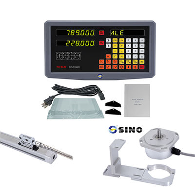 Lettore ottico SINO a 2 assi con encoder lineare, lunghezza 70-1020mm, per fresatrici, torni, alesatrici