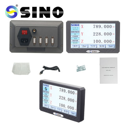 Prezzo buono Un metallo pratico di due asce del touch screen di risoluzione completa LCD della fresatrice DRO 0.005mm in linea