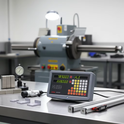 Prezzo buono Sistema di lettura digitale a due assi per fresatrici con risoluzione di 0,005 mm e segnale TTL / EIA-422-A in linea