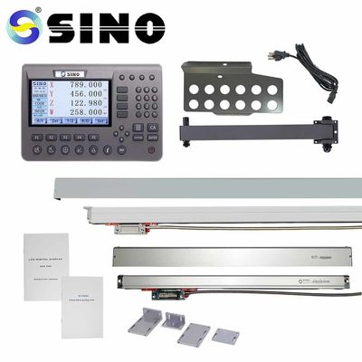 Prezzo buono Due risoluzione LCD della fresatrice DRO 0.005mm del metallo delle asce pratica in linea